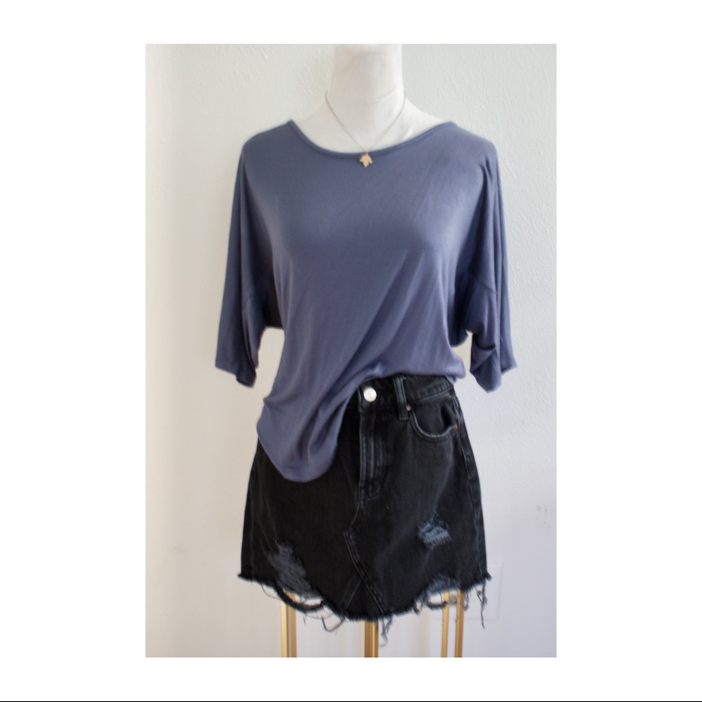 Oversized and show some back Top!